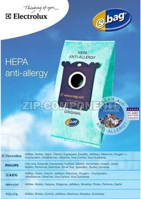 Мешок для пыли E206 4XS - BAG HEPA ANTI - ALLERGY
